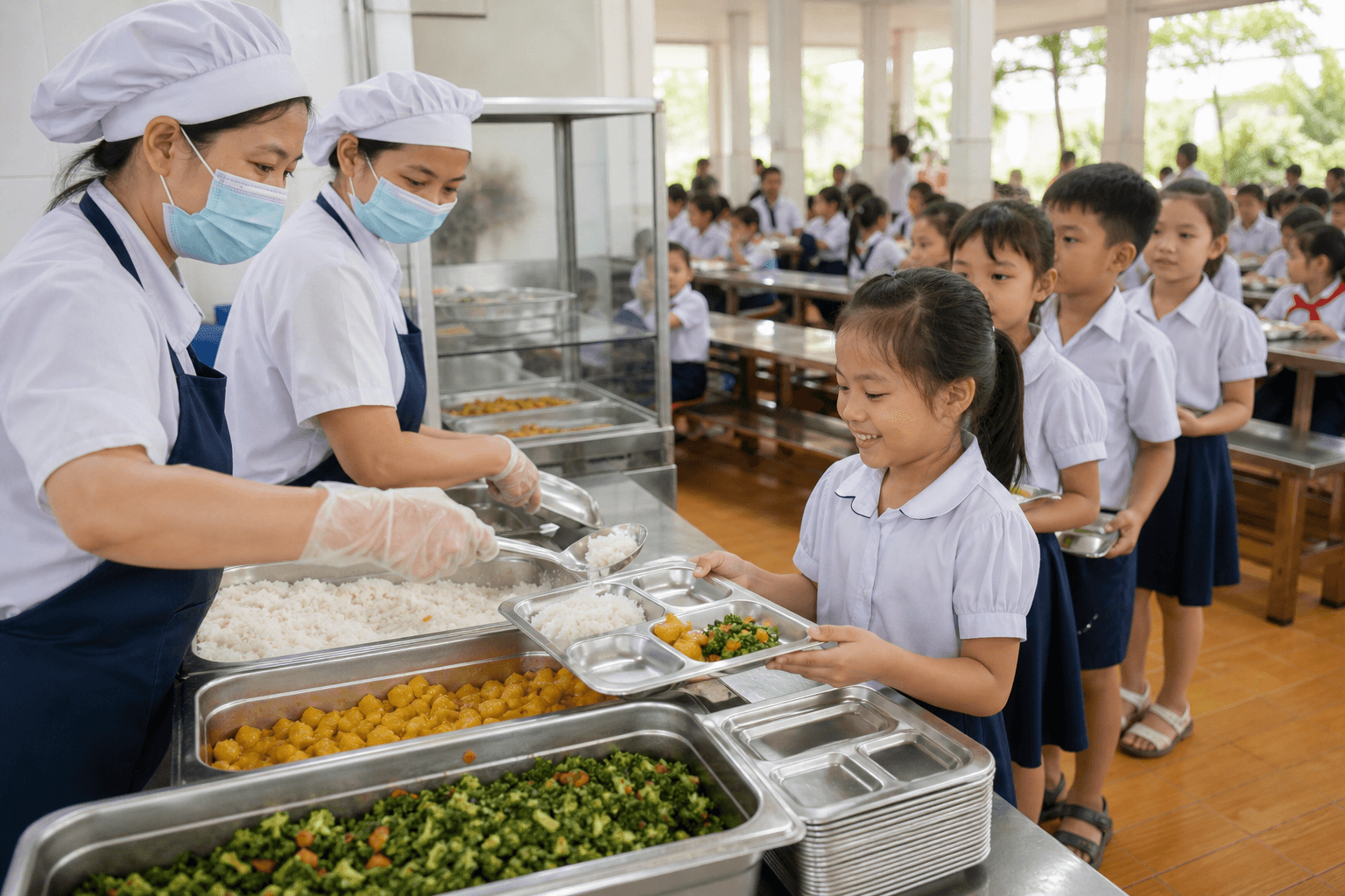 Dịch vụ bếp trường học – Suất Ăn